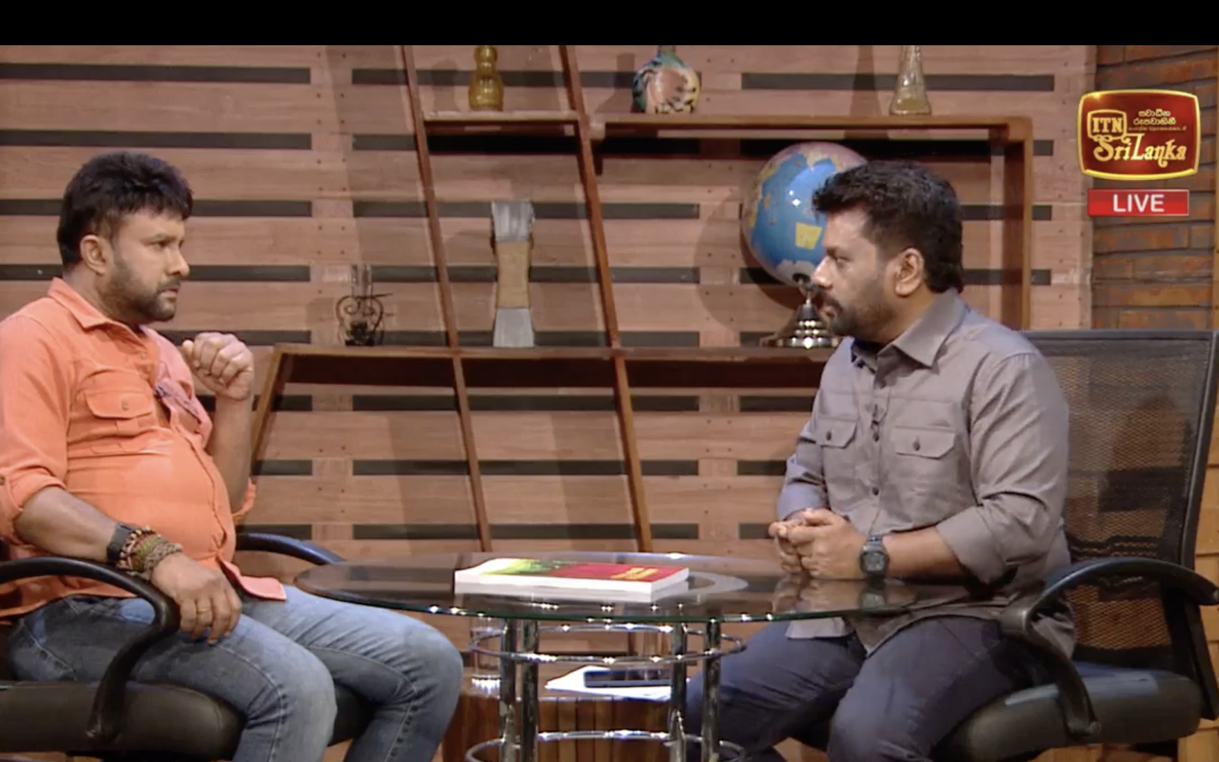 Screenshot from original interview with Anura Kumara Dissanayake on Hard Talk with Sudharman