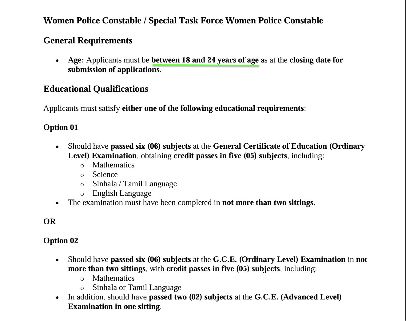 woman constable
